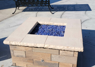 gas fire pit | after