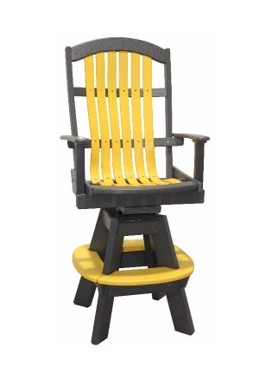 Amish Poly Patio Chair Swivel 76